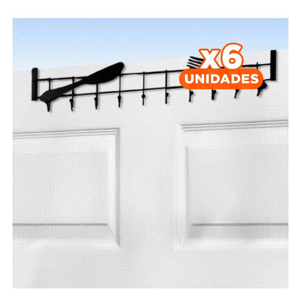 Pack6 Pieza de Metal 45x10 cm Negro con Tonos Sobrios en su Domicilio Y+Regalo Sticker