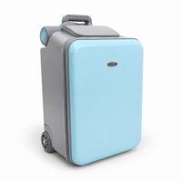 Maleta de Viaje Carry On con Asiento de Niño Azul