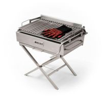 Parrilla Steel Pro Power Con Guantes Protectores de Fuego