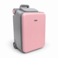 Maleta de Viaje Carry On con Asiento de Niño Rosado