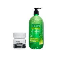 Finasteride 1Mg X 60 Capsulas + Shampoo Ortin Sábila 1Lt