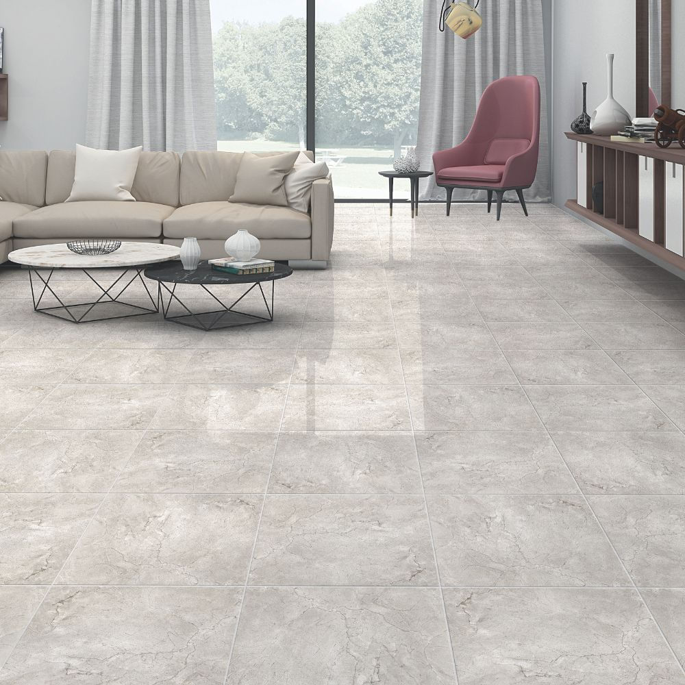 Piso Cerámico Marmolizado Azucena 45x45cm 2.23m2 Celima