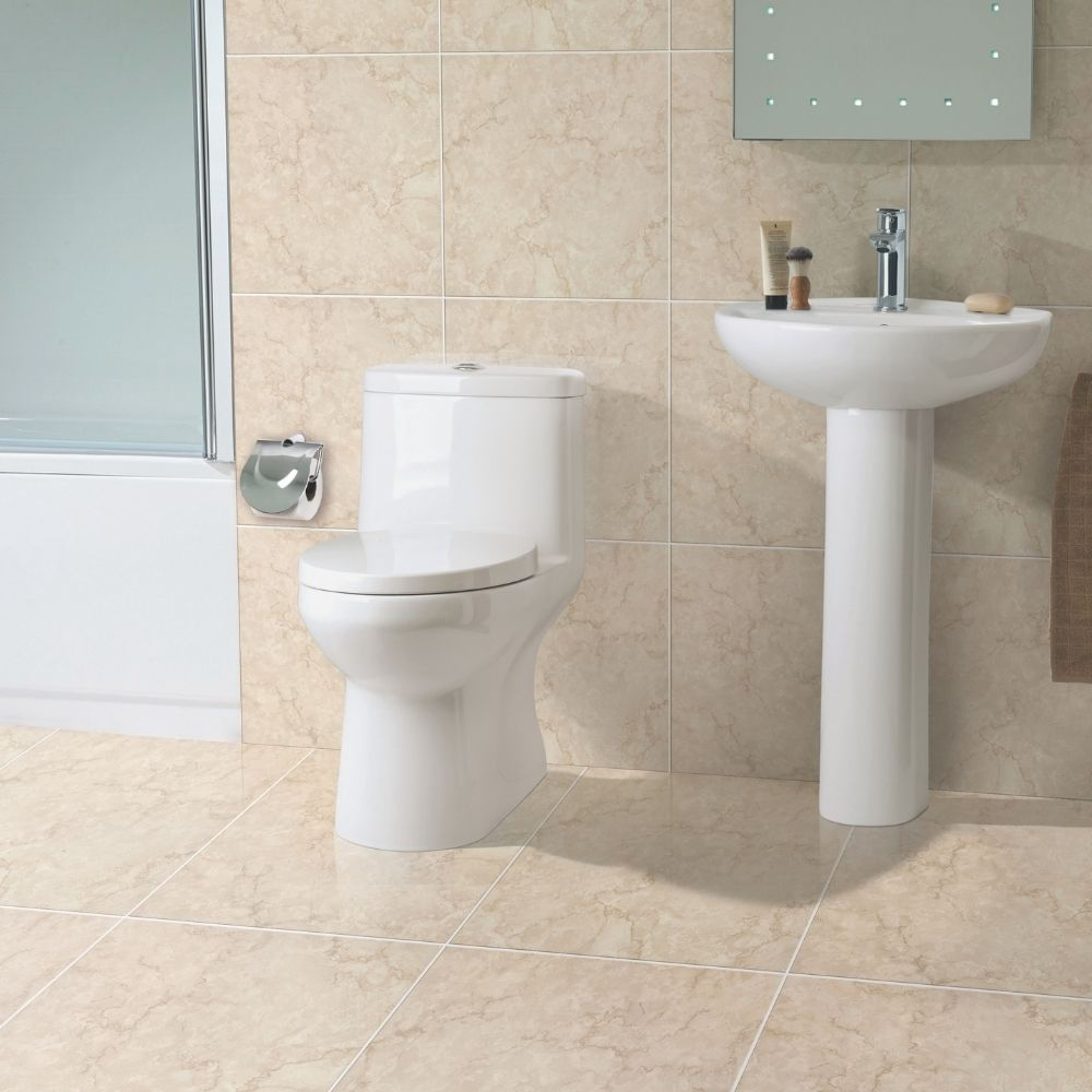 Piso Cerámico Liso Botticcino Beige 45x45cm 2.23m2 Celima