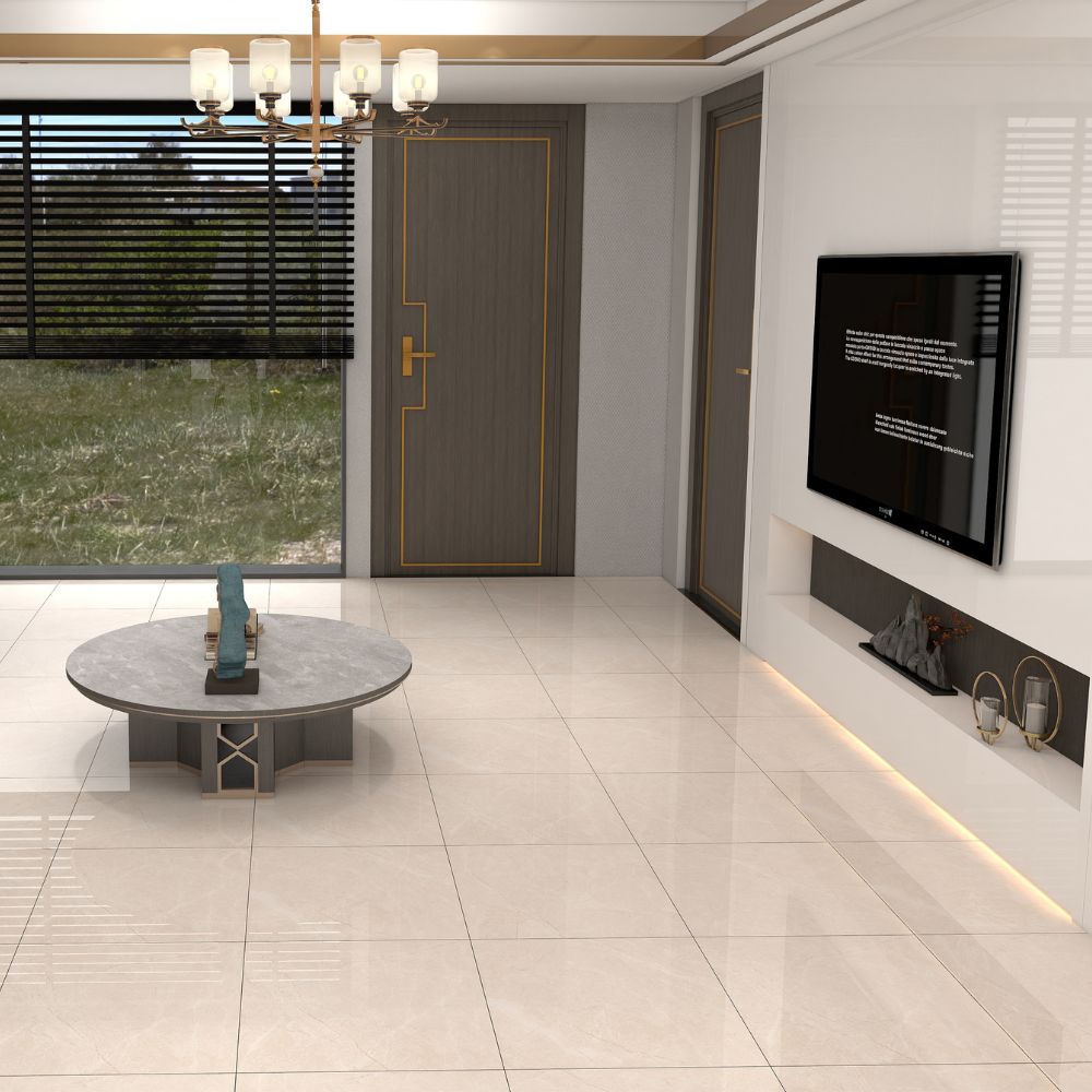 Porcelanato Orange BEIGE Marmolizado Brillante 60x60cm
