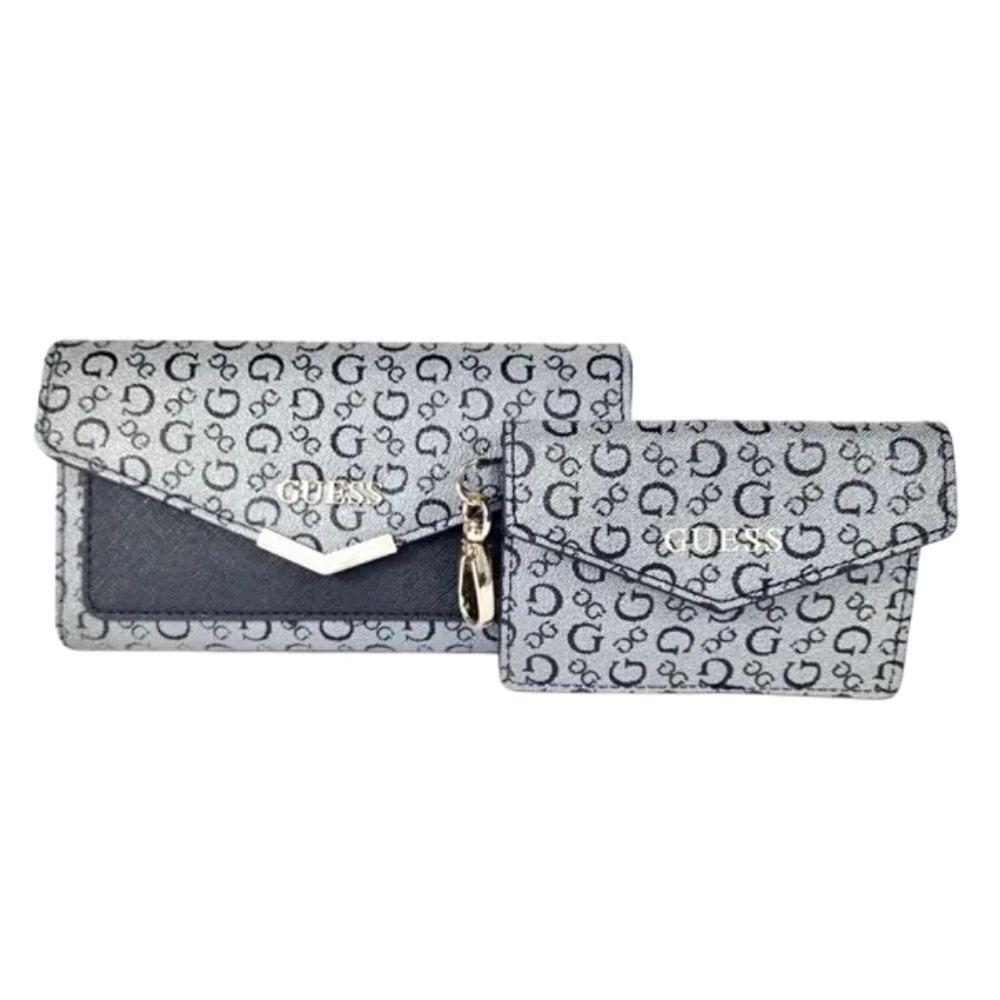 Set Billetera y Tarjetero Guess La Rosa SLG - Negro S8934156 Black Set Billetera y Tarjetero Guess La Rosa SLG - Negro S8934156 Black