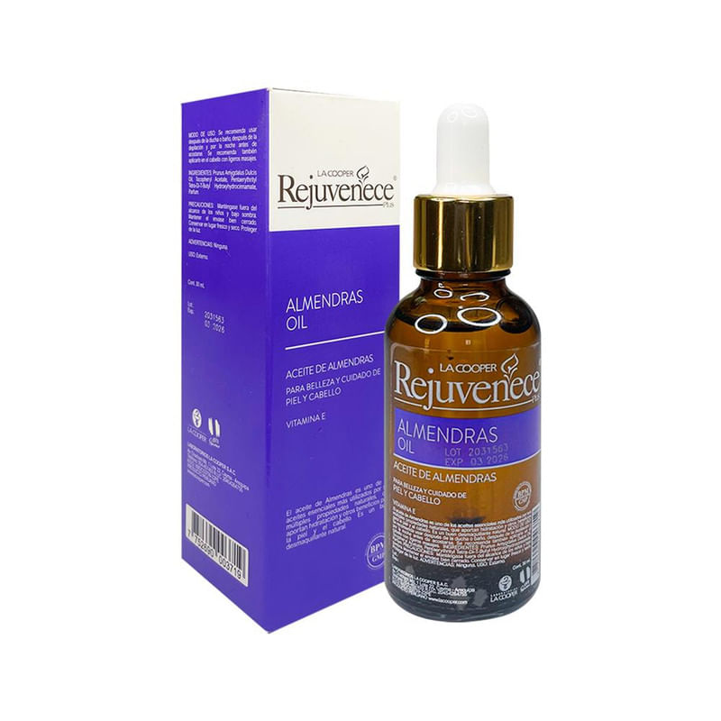 Aceite de Almendras Vitamina e Rejuvenece 30ml