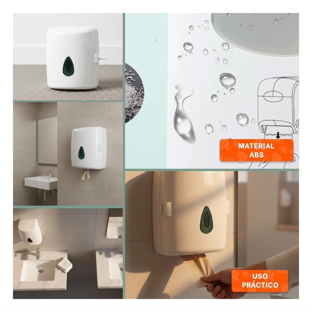 Contenedor de Papel Toalla Vertical Blanco en Rollo para Cocina