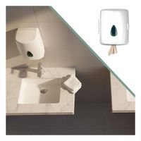 Porta Papel Toalla Vertical Blanco en Rollo para Cocina y Uso Diario Y+Ligas Regalo