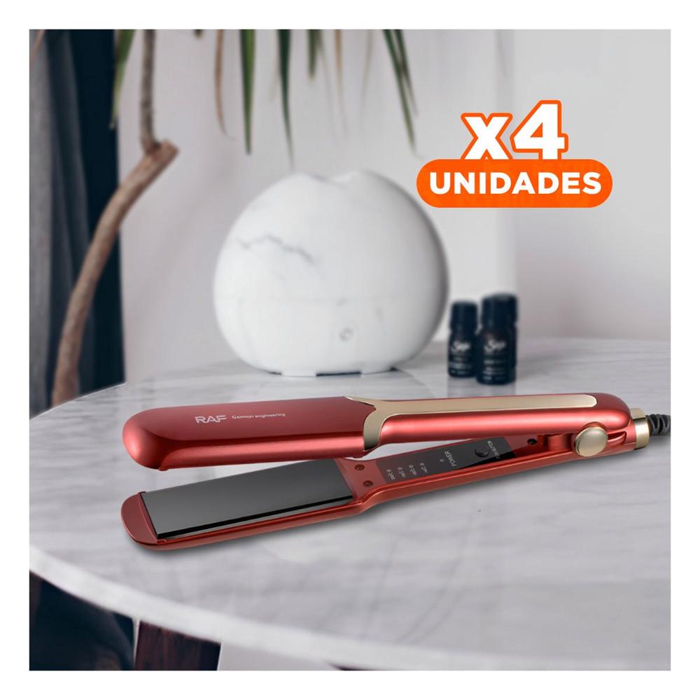 Pack6 Estilizador Capilar de Calor Estable para Peinado Diario Rojo Pro