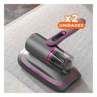 Pack2 Herramienta Compacta para Acaros Color Plomo y Fucsia para Colchones Y+Papel Regalo