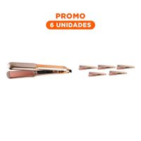 Pack6 Estilizador Capilar de Calentamiento Rapido para Uso Diario Dorado