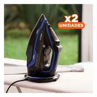 Pack2 Sistema de Vapor Electrica Negro y Azul Uso Diario Hogar Familiar Y+Regalo Sticker