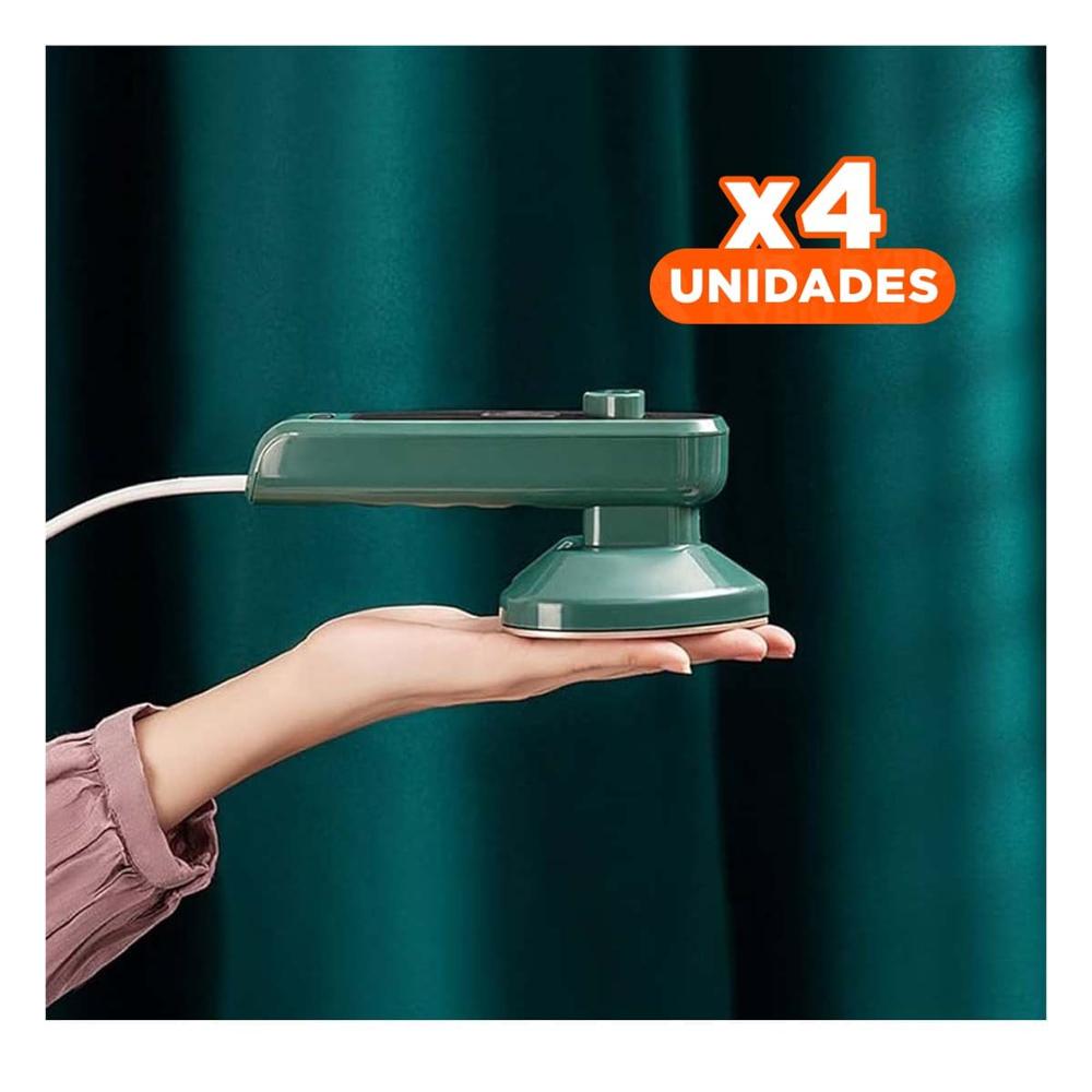 Pack4 Planchado portatil corazon verde moderno y eficiente para ropa Y+Papel Regalo