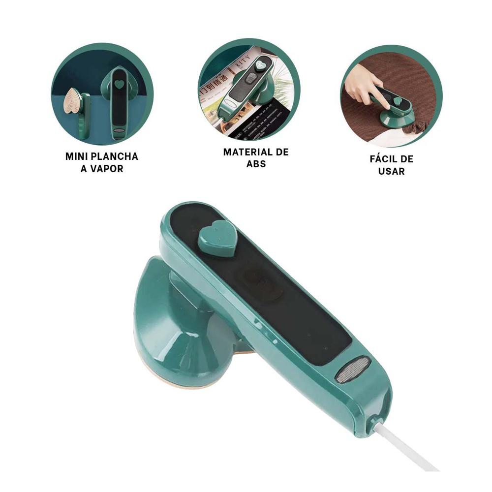 Plancha segura corazon verde eficiente y ligera para ropa Y+Ligas Regalo