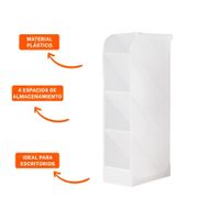 Soporte funcional para Papeleria Diaria en Blanco Transparente Y+Ligas Regalo