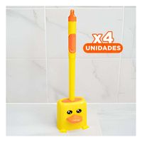 Pack4 Herramienta Domestica para Aseo del Inodoro con Silicona Y+Papel Regalo