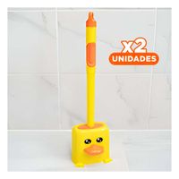 Pack2 Utensilio Practico para Higiene del Inodoro con Silicona Y+Regalo Sticker