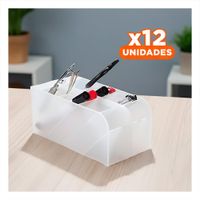 Pack12 Modulo para Papeleria Activa en Blanco Transparente