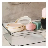 Contenedor Transparente Acrilico Rectangular para Escritorio y Casa Y+Papel Regalo
