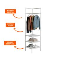 Sistema de Orden con Perchera y Niveles para Guardar Zapatos en Casa Y+Ligas Regalo