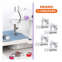 Pack4 Cosedora con Detalles Morados y Mesa Portatil Blanco para Uso Diario Y+Regalo Sticker