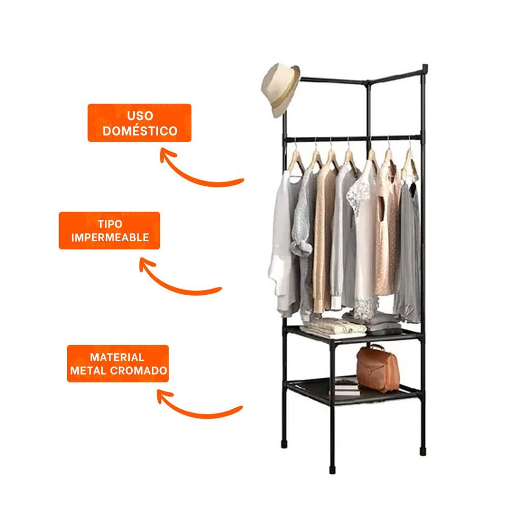 Base Esquinera con Zapatera y Perchera para Hogar y Casa con Organizacion Diaria Y+Ligas Regalo