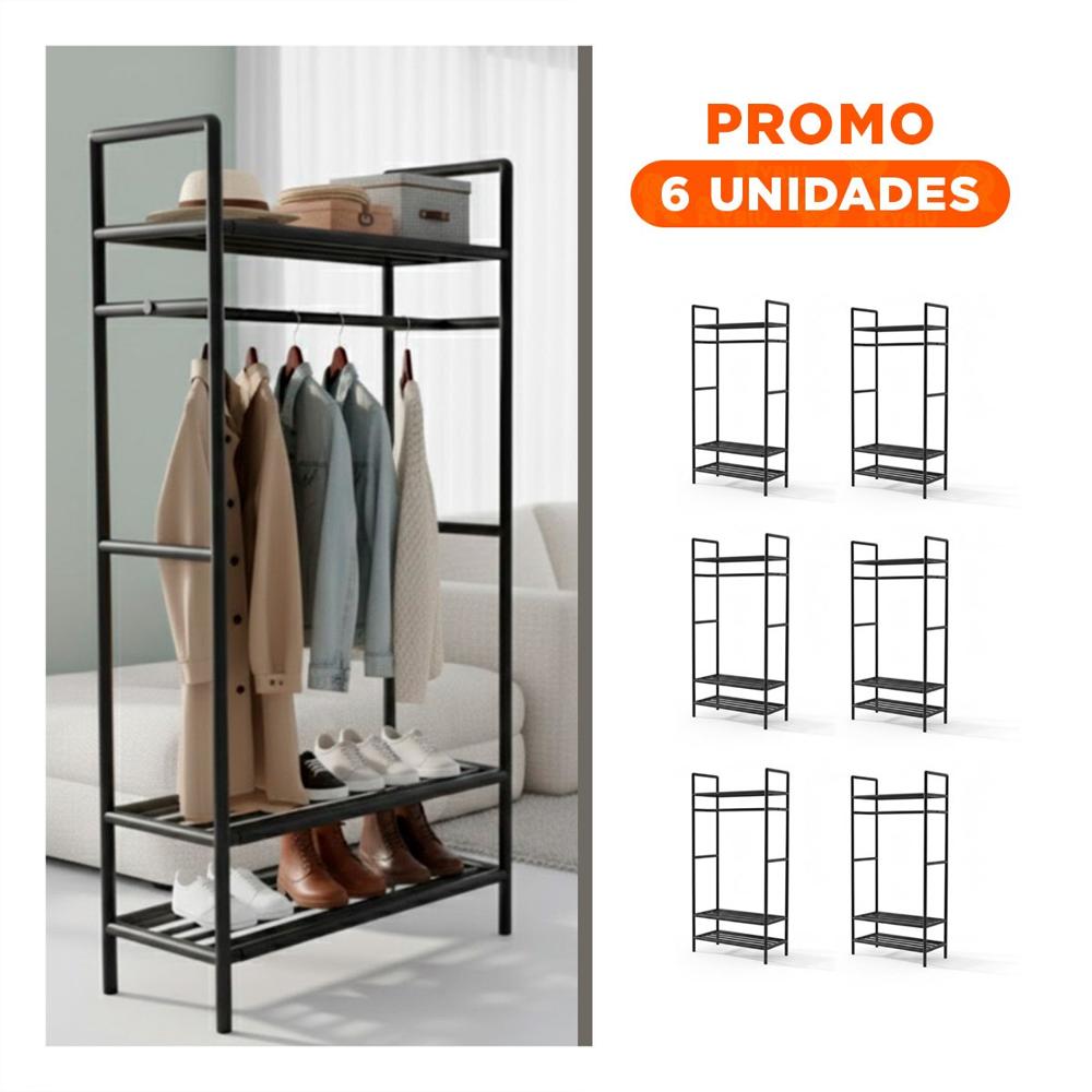 Pack6 Modulo de Organizacion 3 Niveles para Prendas en Hogar