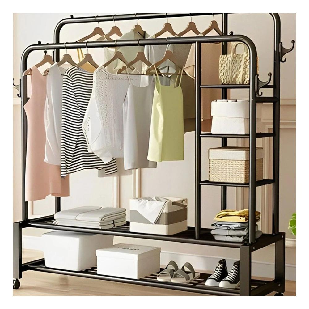 Repisa Compacta para Pared con Espacios Funcionales Negro Y+Papel Regalo