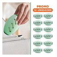 Pack12 Limpiador Quita Pelusa Reutilizable Verde Compacto Y Moderno Y+Regalo Sticker