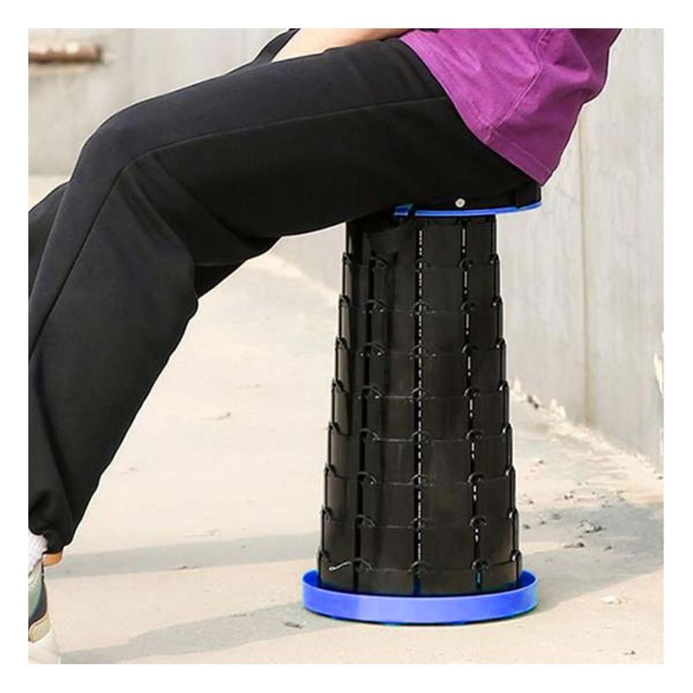 Asiento moderno 3 seguros portatil tapa azul centro negro para sala y comedor Y+Papel Regalo