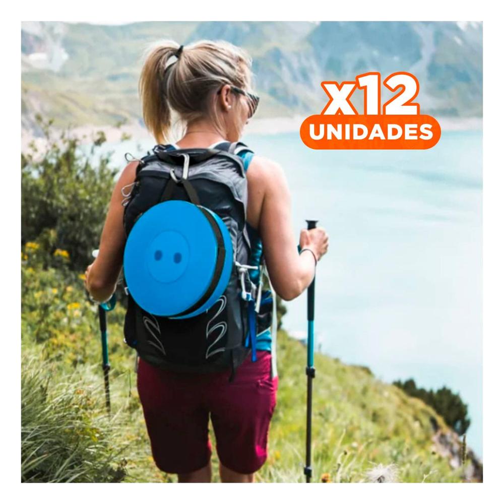 Pack12 Asiento Utilitario con Tres Seguros Plegables para Uso Diario