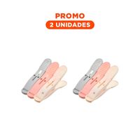 Pack2 Ganchos de Ropa Multicolor de Tres Colores con Cuerda para Hogar