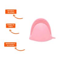 Accesorios de Silicona Rosado para Cocina y Hogar 7,3x9,5cm Y+Ligas Regalo