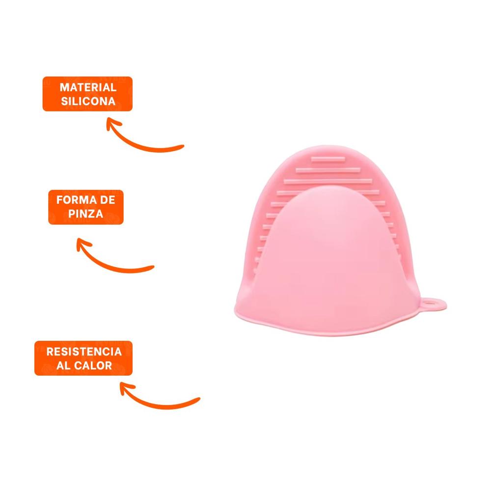 Accesorios de Silicona Rosado para Cocina y Hogar 7,3x9,5cm Y+Ligas Regalo