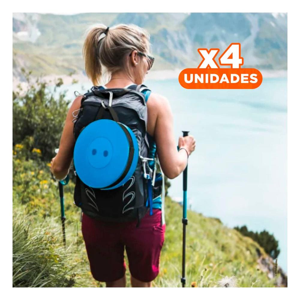 Pack4 Silla Resistente Plegable con Tres Seguros para Uso Frecuente