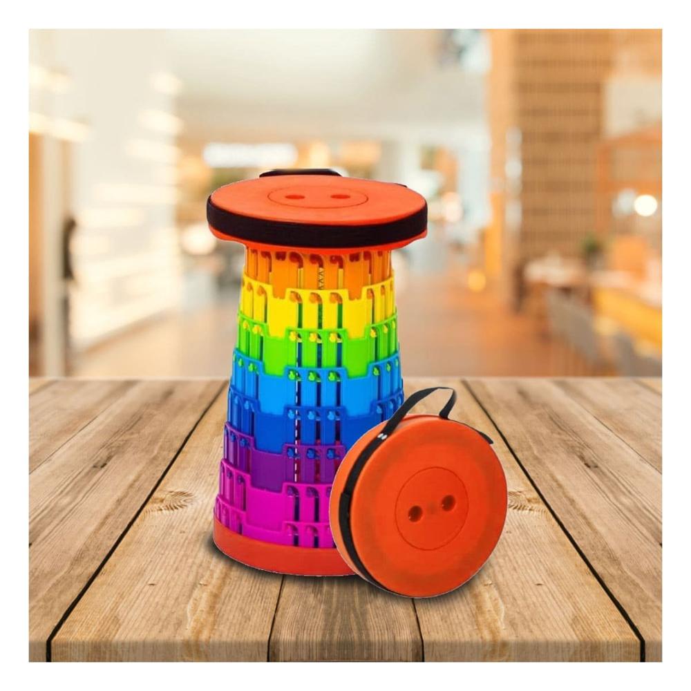 Asiento Portatil con Sistema Plegable y Seguros para Hogar y Casa Y+Papel Regalo