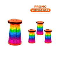 Pack4 Taburete Practico con Sistema Plegable y Seguros para Casa Y+Regalo Sticker
