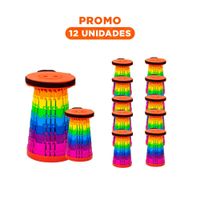 Pack12 Taburete Funcional con Seguros y Diseno Plegable para Casa Y+Regalo Sticker