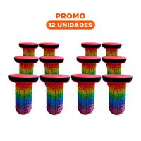 Pack12 Banqueta Plegable para Uso Continuo con 3 Seguros Rojo Multicolor Y+Regalo Sticker