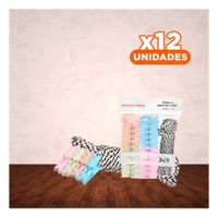 Pack12 Colgador de Espacios y Cuerda Multicolor para Ropa en Casa