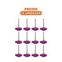 Pack12 Escurridor Giratorio con Autoexprimidor para Limpieza de Pisos Y+Regalo Sticker