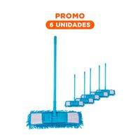 Pack6 Toalla Rectangular de Microfibra Celeste Secado Rapido Uso Diario