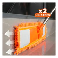 Pack2 Fibra Rectangular de Microfibra Naranja Practico Limpieza General Y+Regalo Sticker