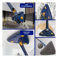 Fregadora 360 con Sistema Triangular Azul para Hogar y Limpieza Fácil