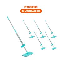 Pack6 Sistema de Limpieza Plano Giratorio 360 Grados con Escurridor Manual