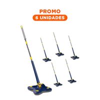 Pack6 Limpiador triangular con autoexprimidor 360 4 esquinas azul rapido y practico