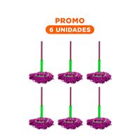 Pack6 Escurridor Giratorio con Autoexprimidor para Orden del Hogar