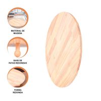 Objeto Circular de Madera con Patitas para Decoracion de Hogar y Sala Y+Ligas Regalo