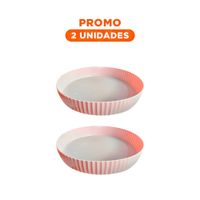 Pack2 Soportador Para Especias Plastico 30.5x6x30.5cm Diseno Funcional Rosado