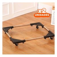 Pack2 Plataforma Resistente de Acero Negro para Cocina Y+Papel Regalo